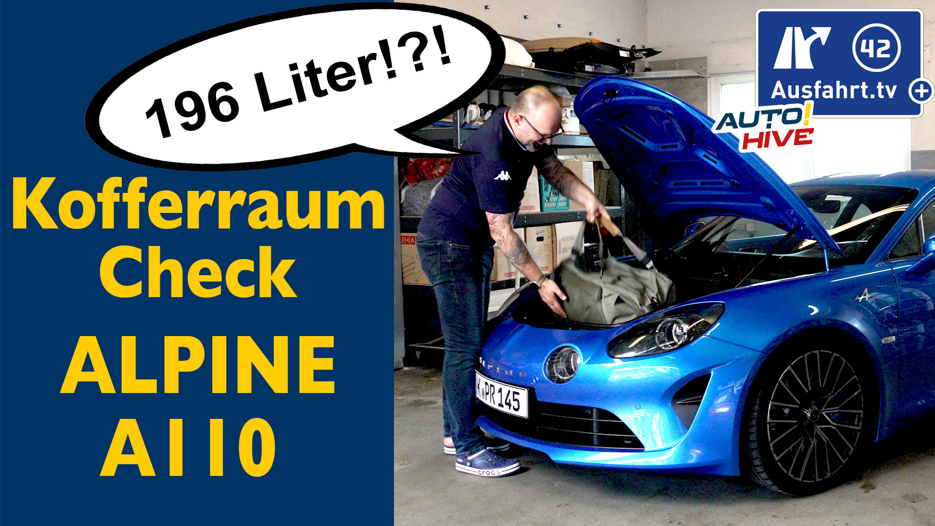 Kofferraum – Test: Alpine A110 – Kofferraum – Check – Was passt in den ...